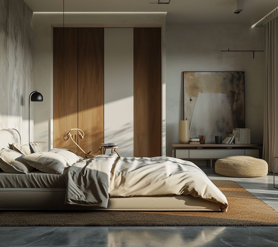 minimalist modern bedroom